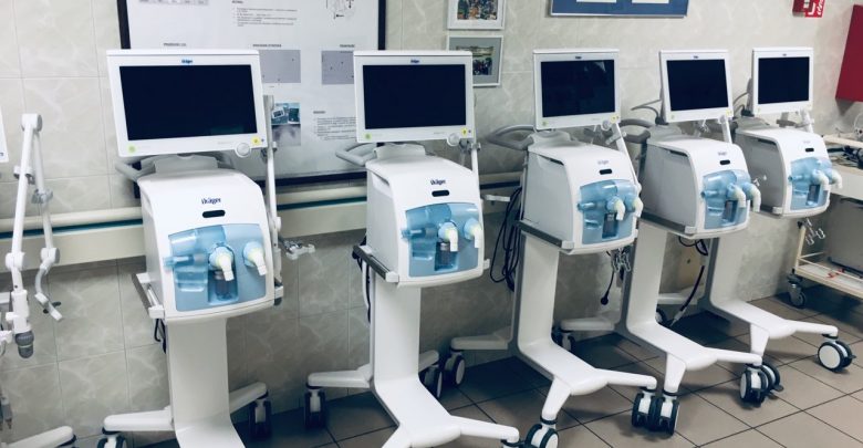 Nowe respiratory w Szpitalu Wojewódzkim w Bielsku-Białej. Fot. UM Bielsko-Biała