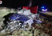 Tragedia na drodze. Nie żyje dwóch 19-latków. Trzeci przebywa w szpitalu (fot.policja lubelska)