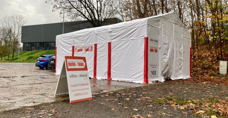 Nowy punkt pobrań drive-thru w Szombierkach źródło: UM Bytom