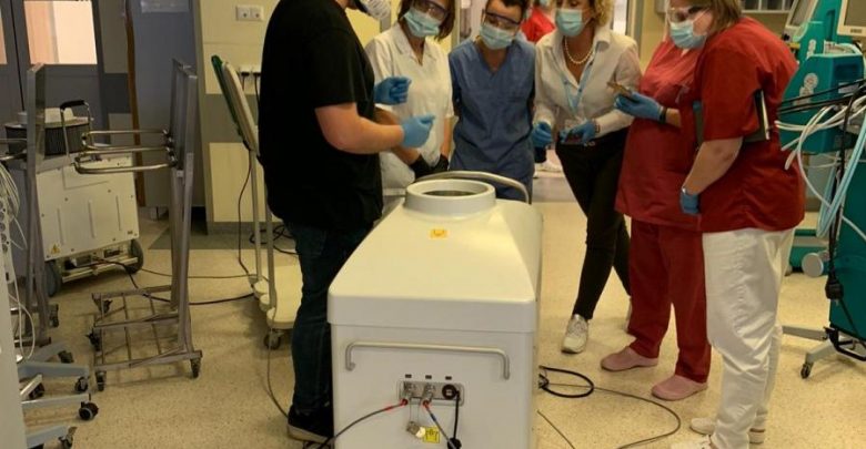 Jastrzębski szpital jako pierwszy w kraju uruchomił i zaczął używać nowoczesnej aparatury do walki z Covid-19