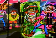Niesamowity wideo-mural w Bielsku-Białej! To hołd dla Papcia Chmiela!