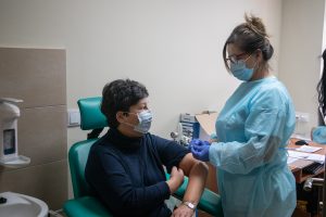 Sosnowiecki Szpital Miejski rozpoczął szczepienia nauczycieli przeciwko COVID-19 w ramach Narodowego Programu Szczepień. (fot.materiały prasowe)