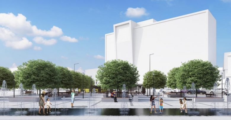 Gliwice: będą nowe drzewa przed dworcem, fot. Mostostal Zabrze Biprohut
