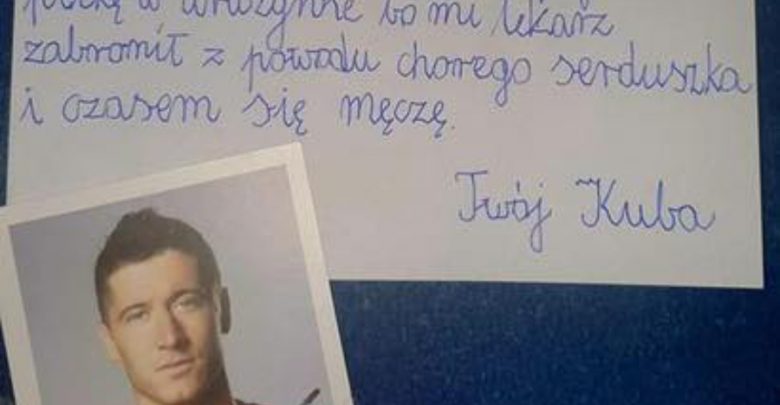 Chłopiec z Jaworzna napisał wzruszający list do Roberta Lewandowskiego. Zobacz odpowiedź!