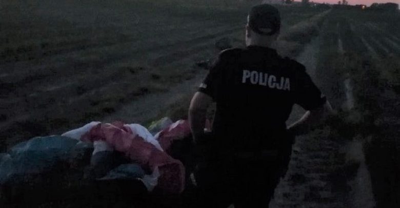 Paralotniarz spadł na ziemię. Nie żyje (fot.Policja Łódzka)