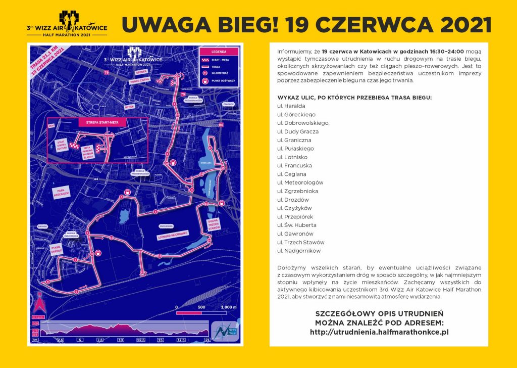 3rd Wizz Air Half Marathon Katowice, 19.06.2021