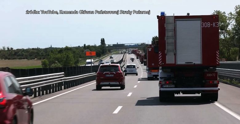 Polscy strażacy jadą gasić apokaliptyczne pożary w Grecji i Turcji! Ogromna kolumna wozów już w drodze