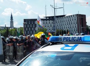 Częstochowski Marsz Równości bez incydentów. Policja podsumowała sobotnie wydarzenie (fot. KMP Częstochowa)