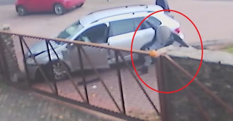 WIDEO pijanego kierowcy, który wjechał w ogrodzenie to już hit sieci! Nie potrafił wysiąść, nie potrafił stać! Miał ponad 3 promile (fot.Policja Sopot)