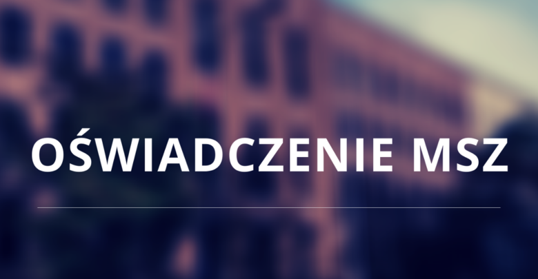 Oświadczenie MSZ RP w związku z przyjęciem przez UE sankcji wobec Rosji (fot.MSZ)