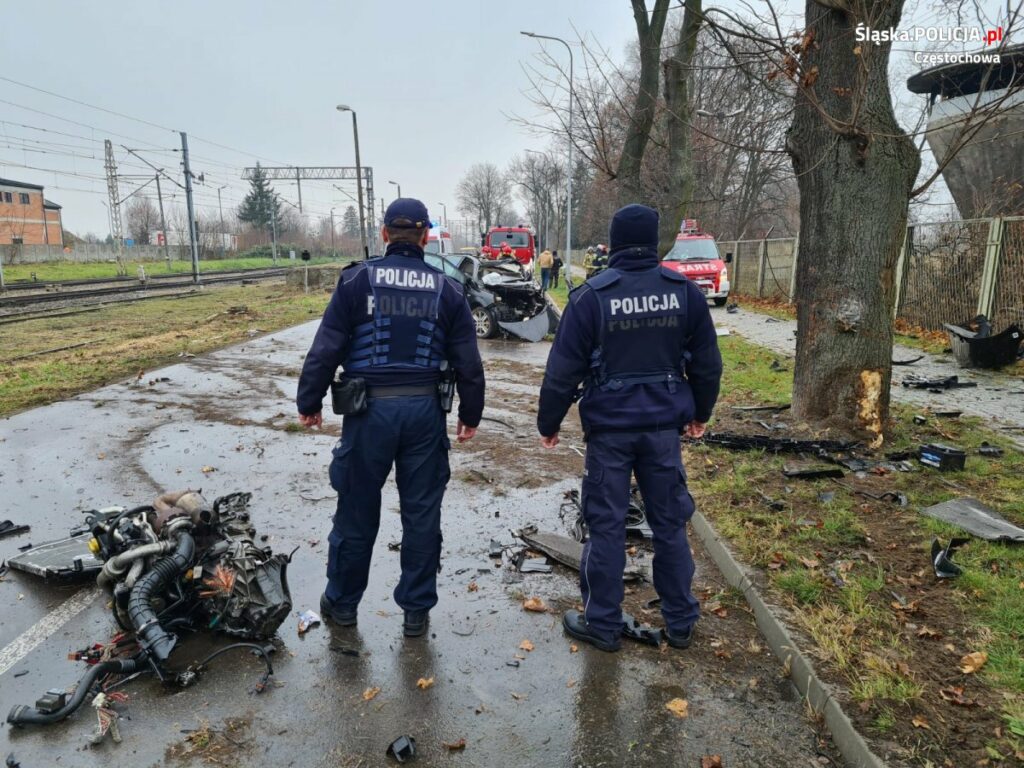 Te zdjęcia naprawdę robią wrażenie. Do koszmarnego wypadku doszło w Koniecpolu w woj.śląskim (fot.policja)