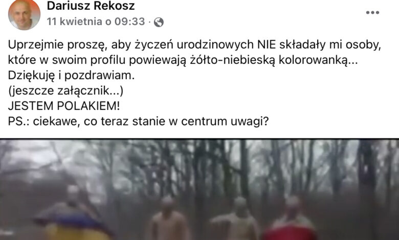 Autor książek dla dzieci na Facebooku: ***** U*****ę! Zabrał głos w sprawie kontrowersyjnych wpisów. Fot. screen z profilu FB Dariusza Rekosza