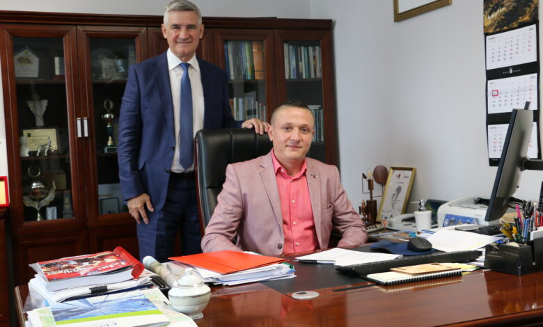 Czeladź ma nowego burmistrza. Na jeden dzień. To Jewhen Kulheiko z Ukrainy. Fot. UM Czeladź