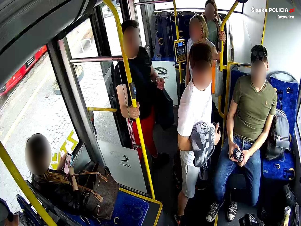 Katowice: kobieta stanęła w obronie młodego Ukraińca. Napastnik groził, że ją zabije i zgwałci. Fot. KMP Katowice