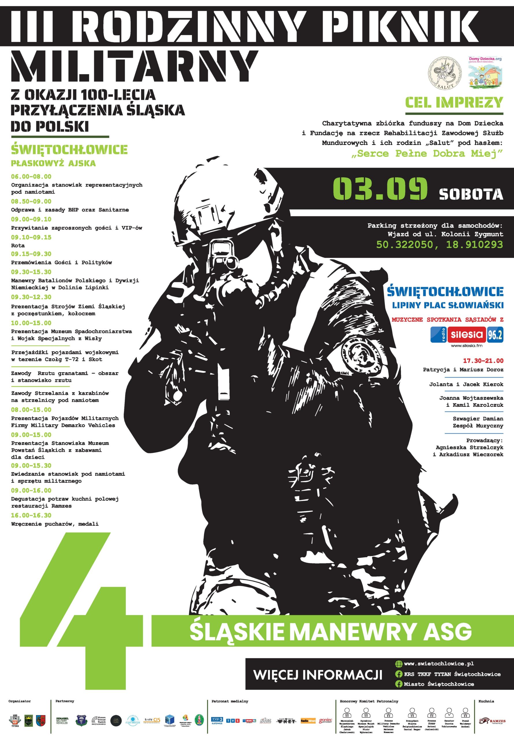4 ŚLĄSKIE MANEWRY ASG i 3 RODZINNY PIKNIK MILITARNY 03.09.2022 w Świętochłowicach (fot. mat. prasowe)