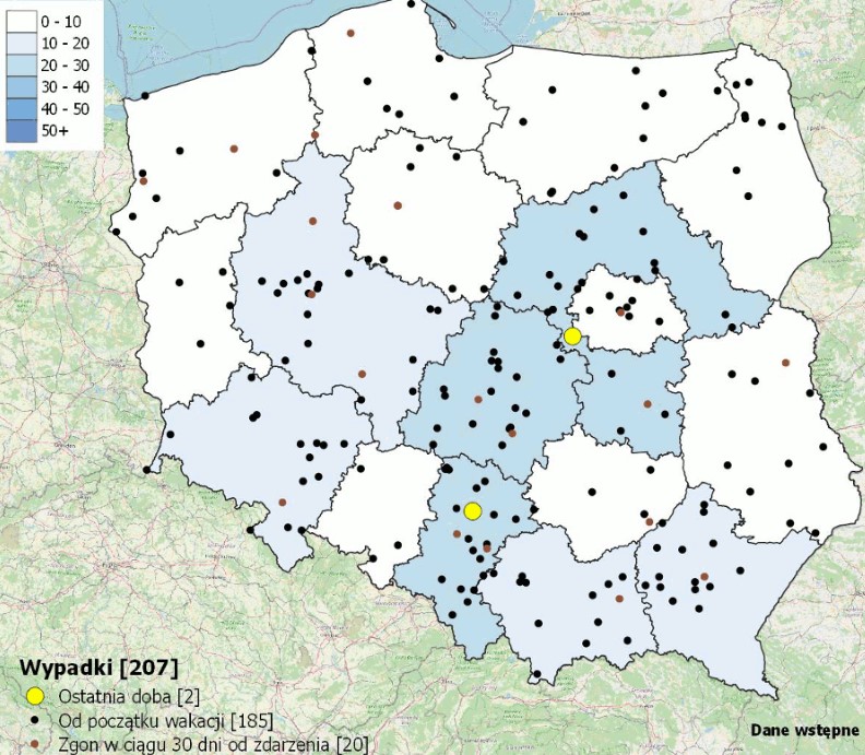 wypadek w Woźnikach 2.08