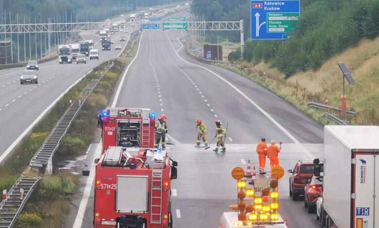 wypadek na a4 20.09