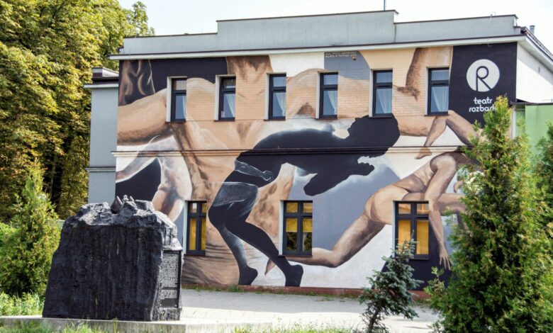 W Bytomiu powstał roztańczony mural. Fot. UM Bytom