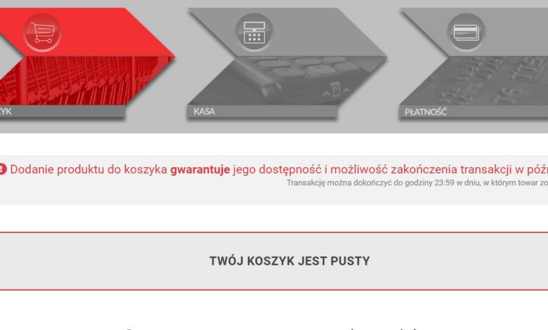 sklep PGG koszyk nowe zasady od 20.10