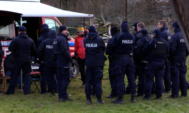 Poszukiwania Jacka Jaworka w Borowcach/fot.TVS