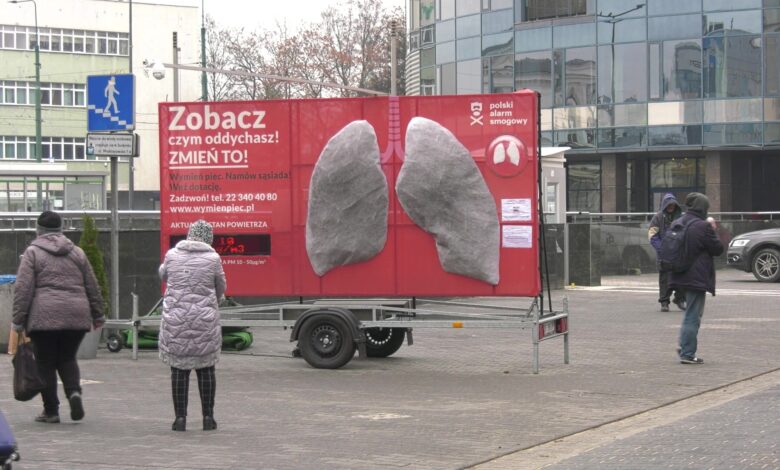 Tragiczna jakość powietrza w Sosnowcu/fot.TVS