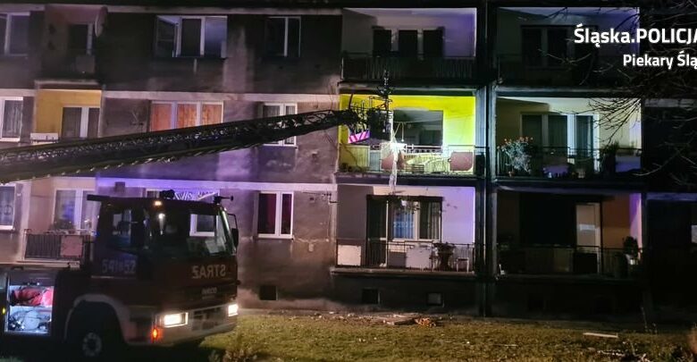Wybuch gazu w Piekarach Śląskich/fot.Śląska Policja