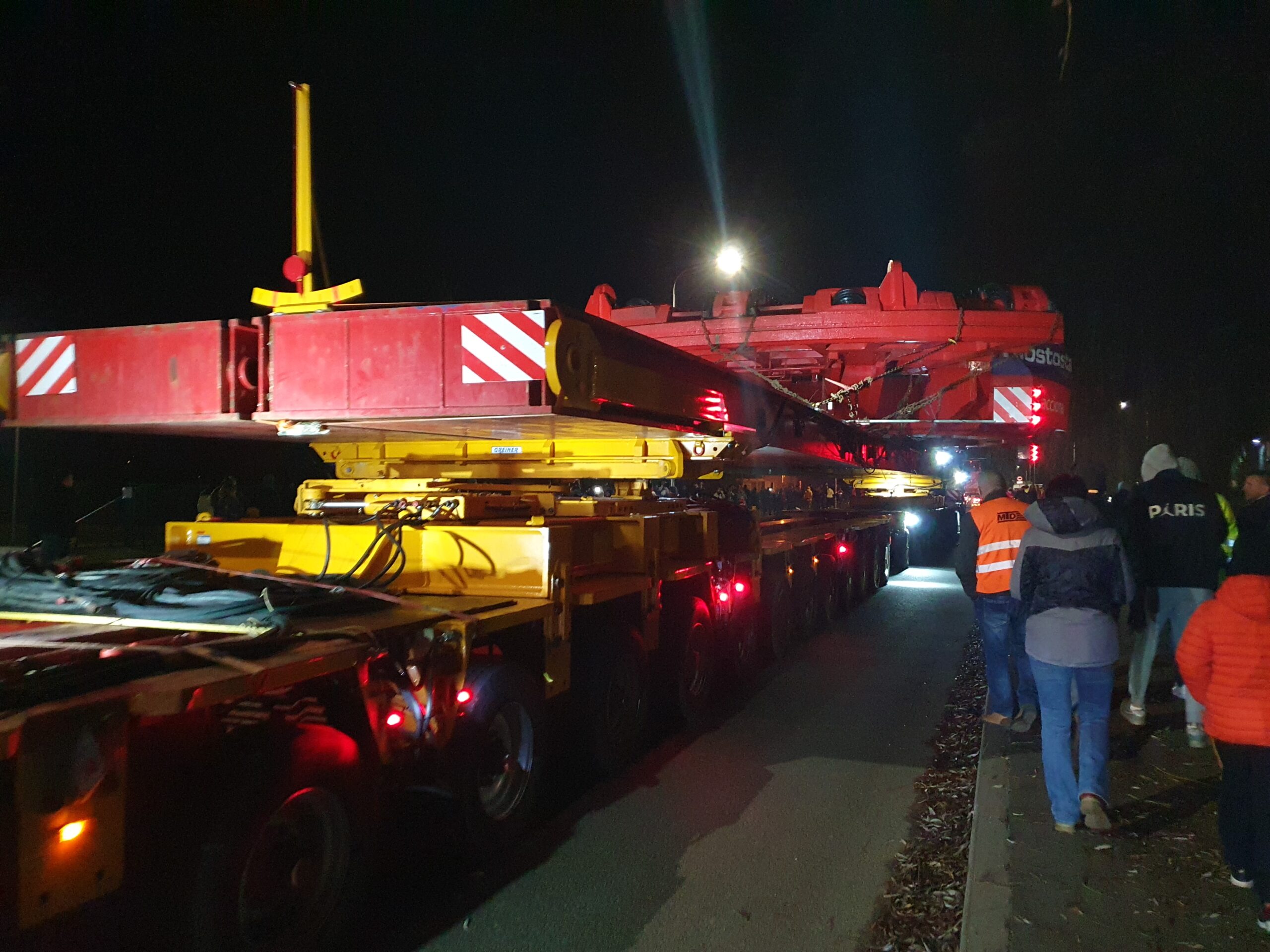 Gigantyczny pierwszy transport TBM, listopad 2022