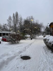 "Wychodzone" chodniki przy ul. Kiepury.