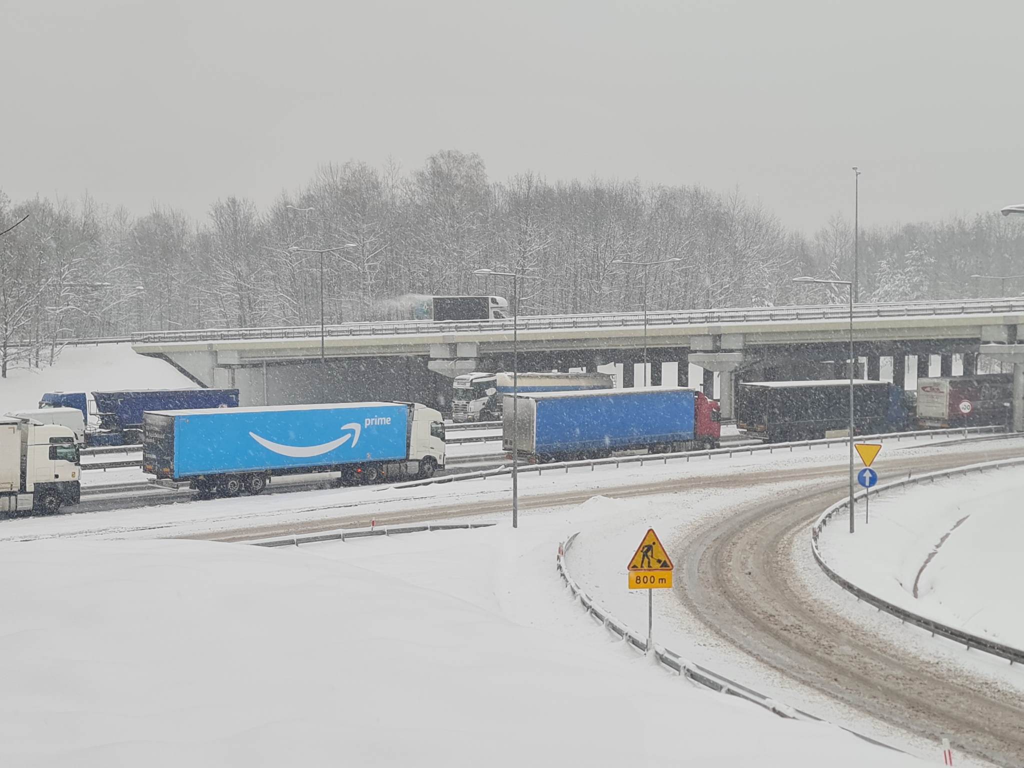 autostrada a4 atak zimy