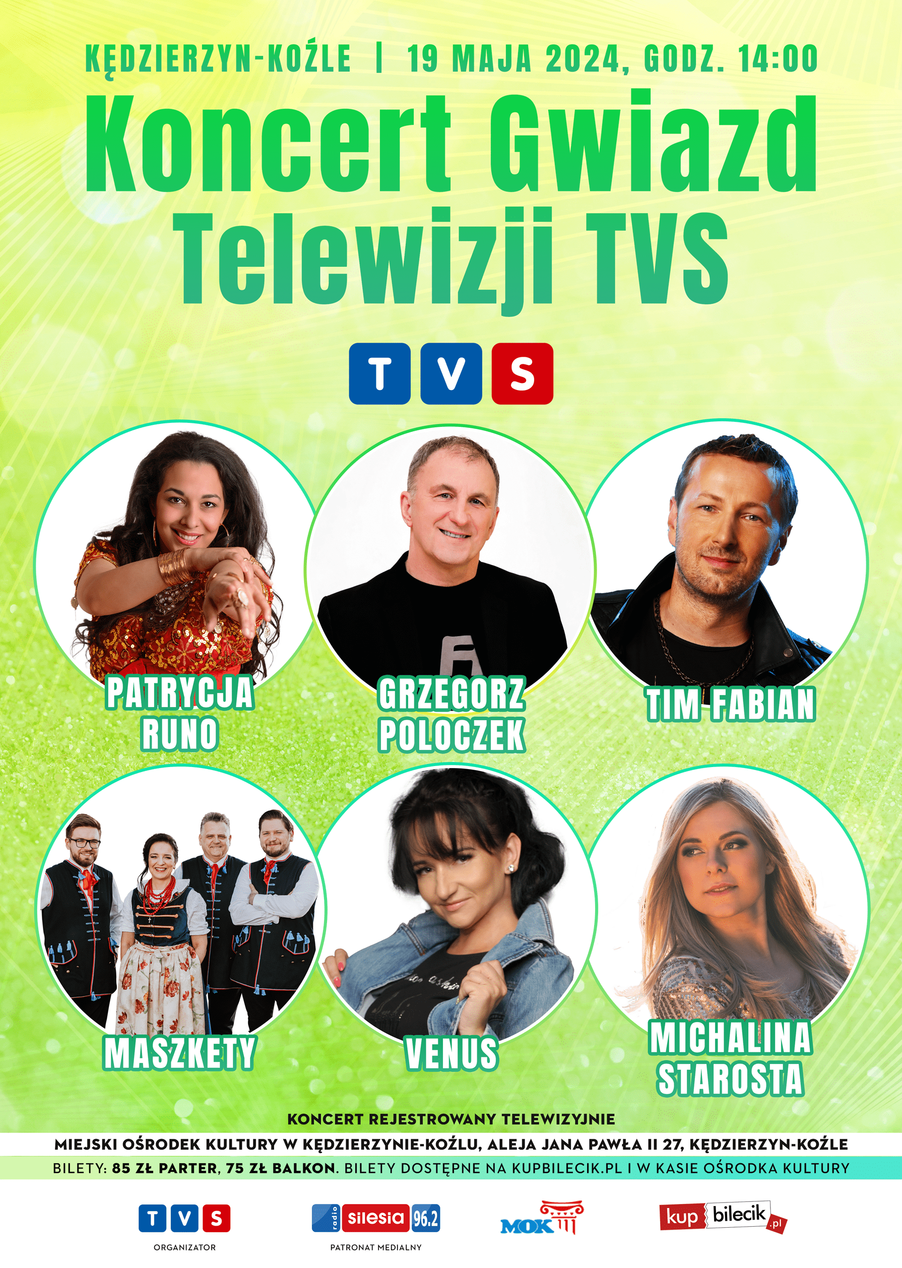 Koncert Gwiazd Telewizji TVS: Zapraszamy do Kędzierzyna-Koźla!