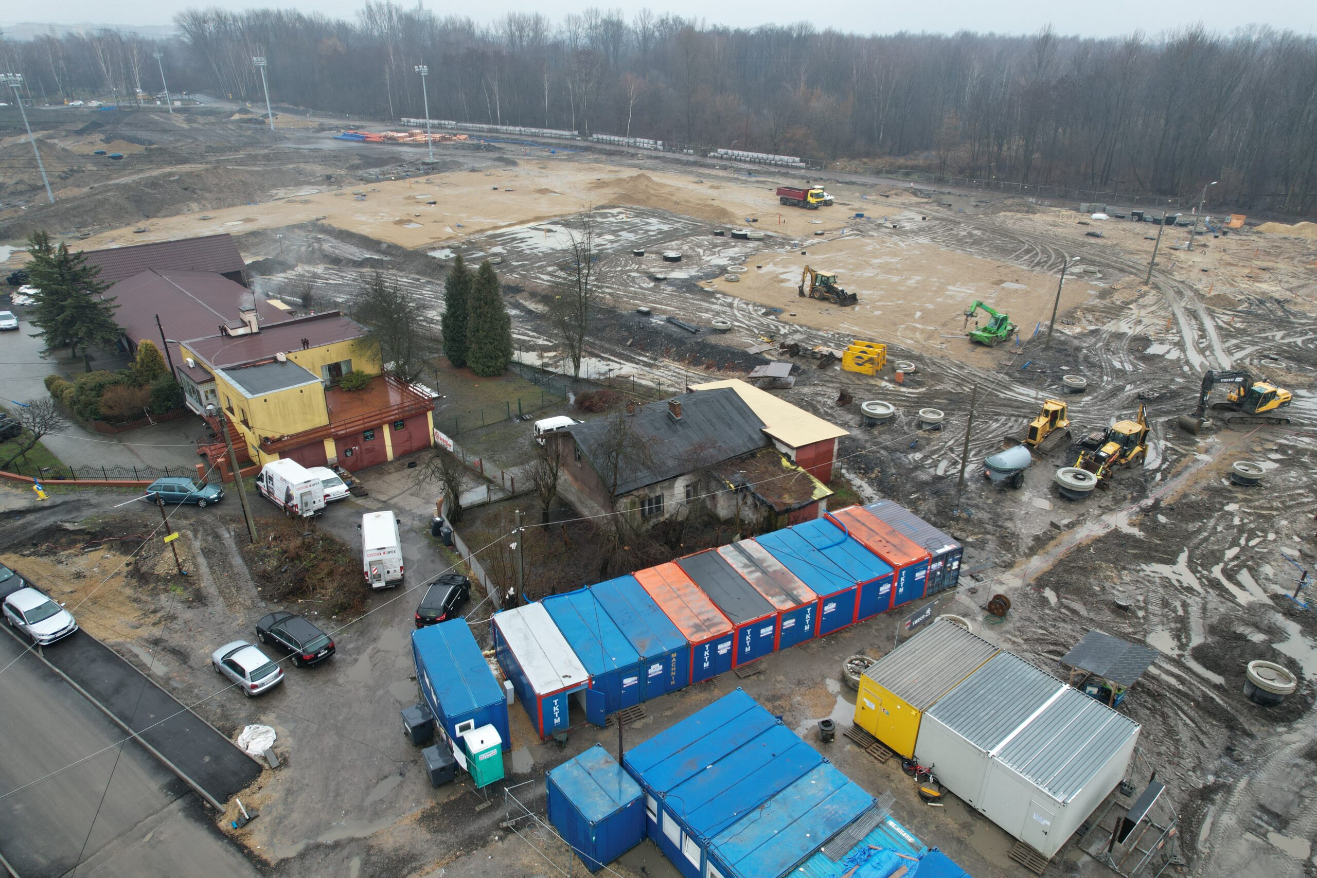 plac budowy stadionu GKS