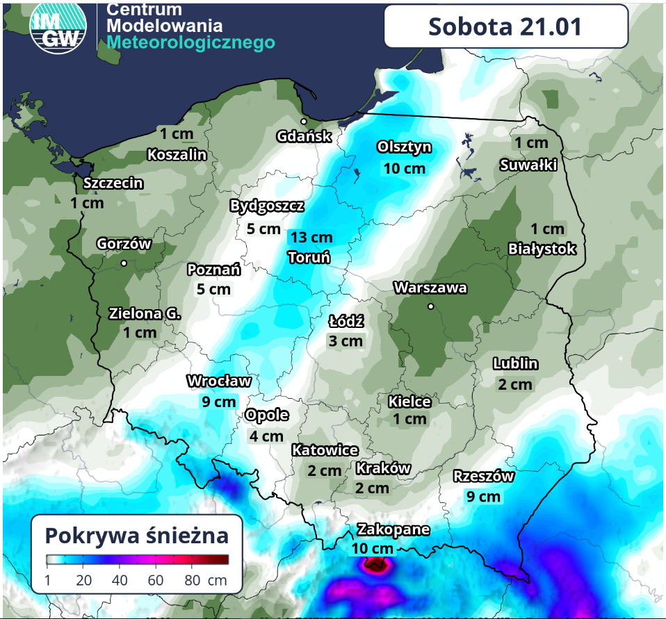 śnieg ferie 2023