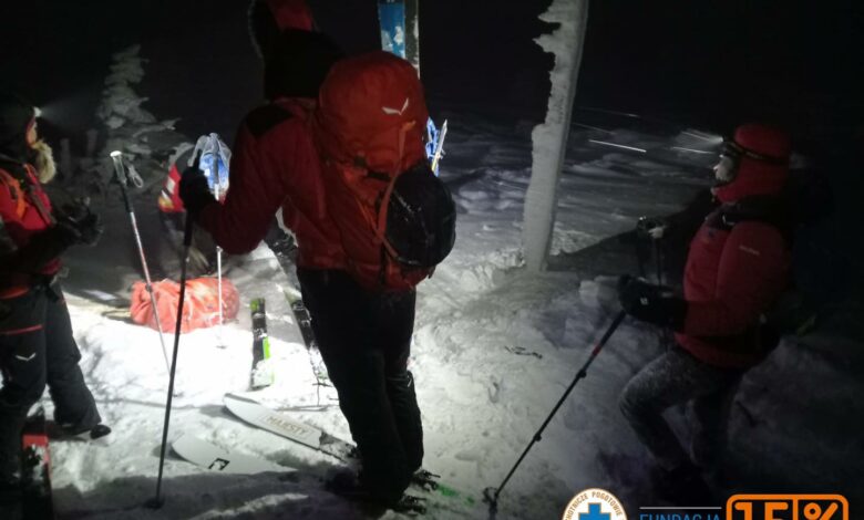 Interwencje GOPR. Jednego turystę ratowano dwa razy. Fot. GOPR Beskidy