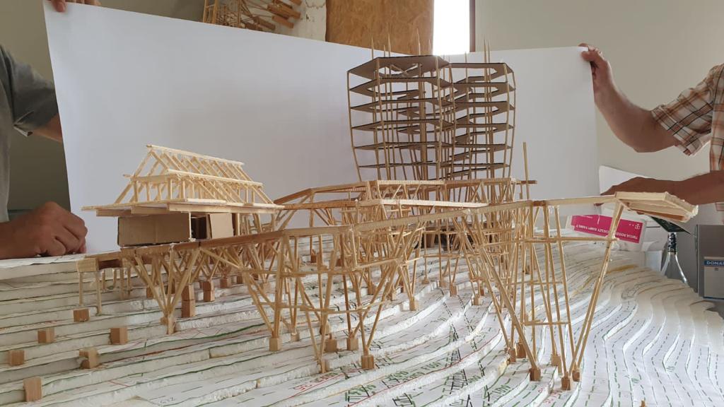 wieża widokowa w wiśle. makieta