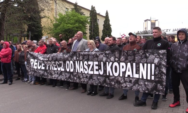 Pikieta przed kopalnią Janina w Libiążu. Czego boją się mieszkańcy?