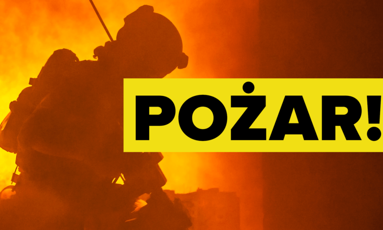 Pożar w Rybniku. Jest ofiara śmiertelna i poszkodowany strażak