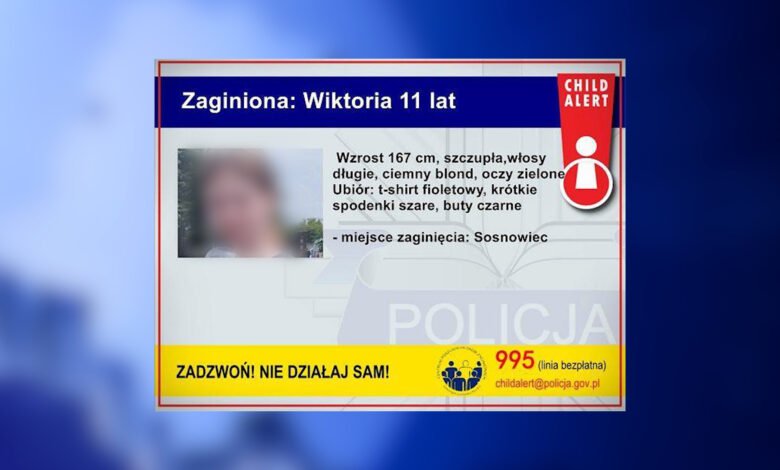 Areszt dla mężczyzny, który uprowadził Wiktorię z Sosnowca