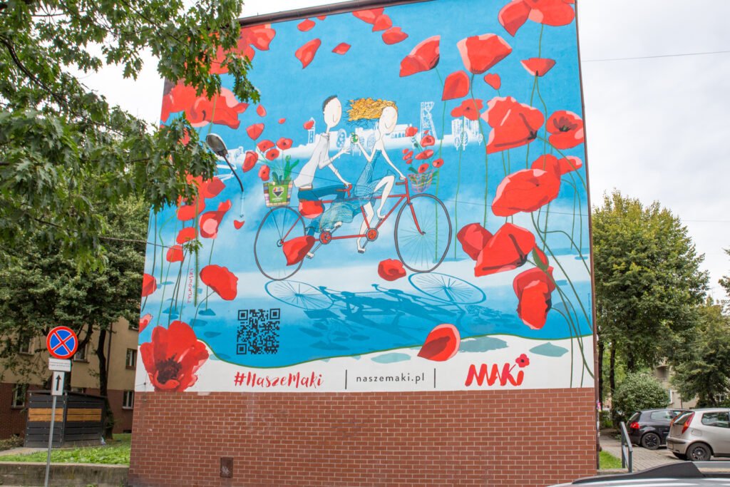 W Katowicach powstaje mural ze Zbigniewem Wodeckim. Fot. UM Katowice