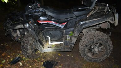 Tragiczny wypadek na quadzie. Nie żyje 21-latek/fot.KPP Łuków