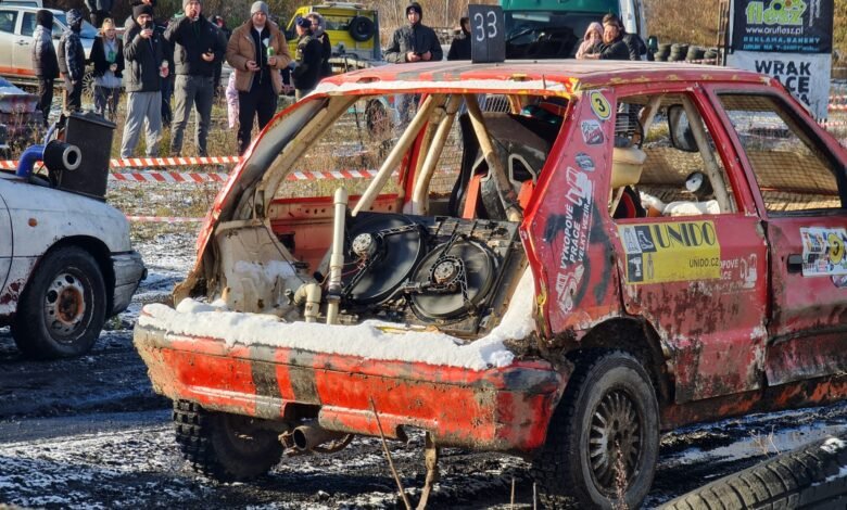 Wrak Race w Gliwicach. Tym razem w zimowej scenerii. Fot. Fatima Orlińska