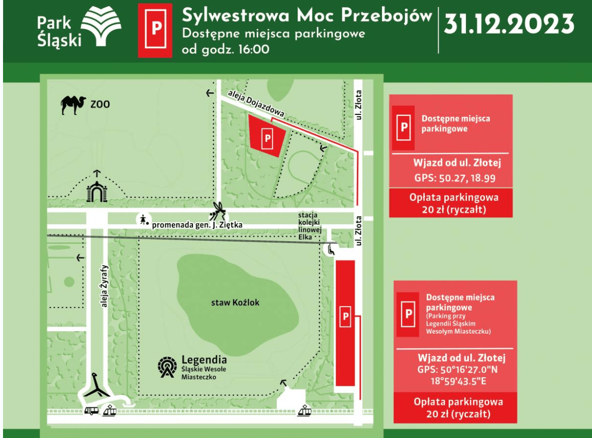 Parkingi Sylwester z Polsatem