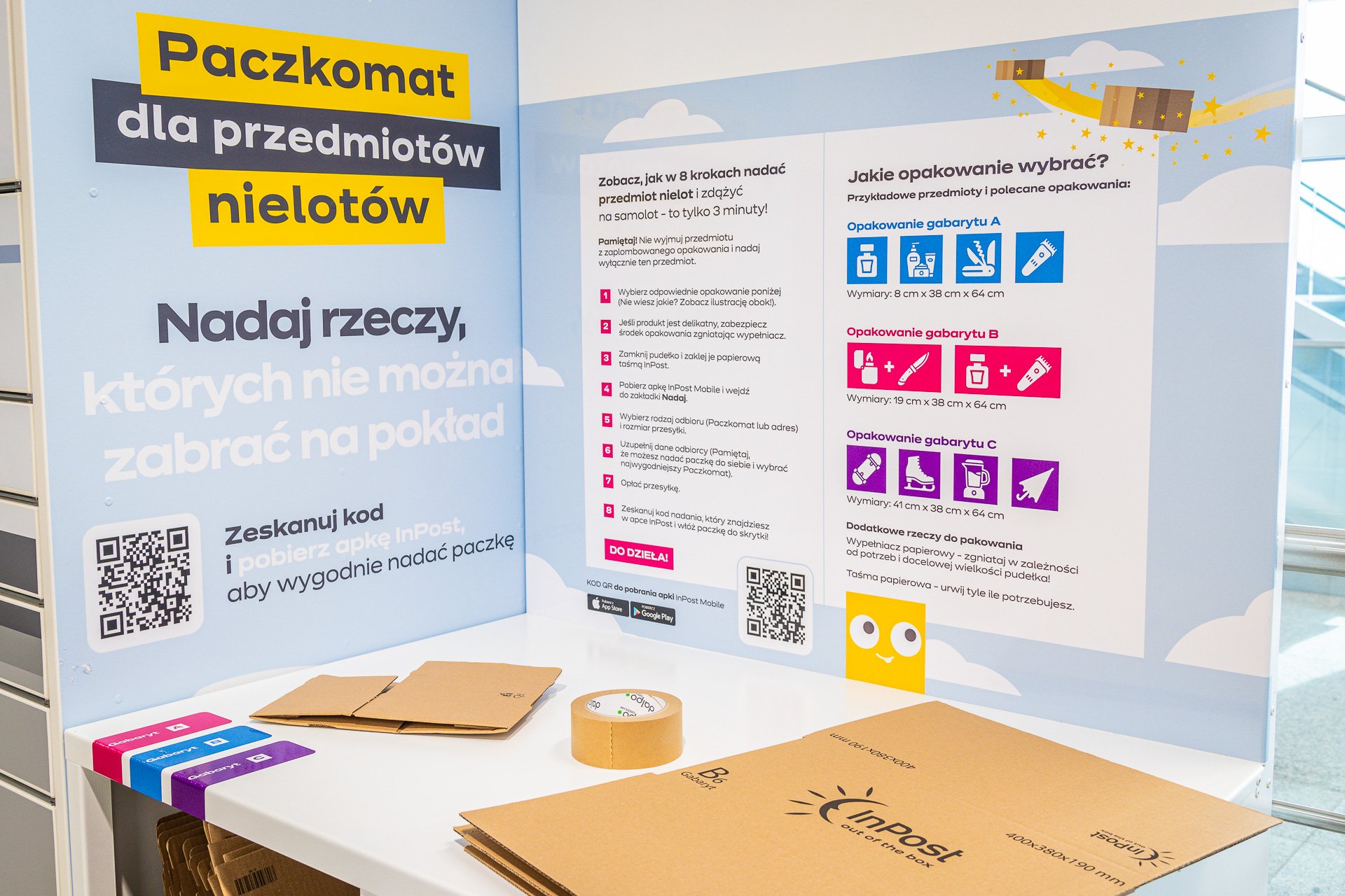Paczkomat na lotnisku