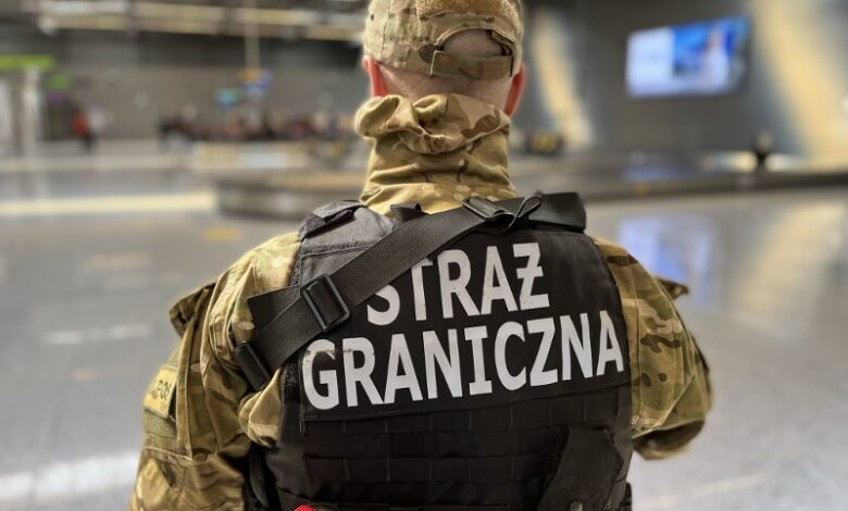 Pijany awanturował się na lotnisku. Nie poleciał na wakacje. Fot. Straż Graniczna