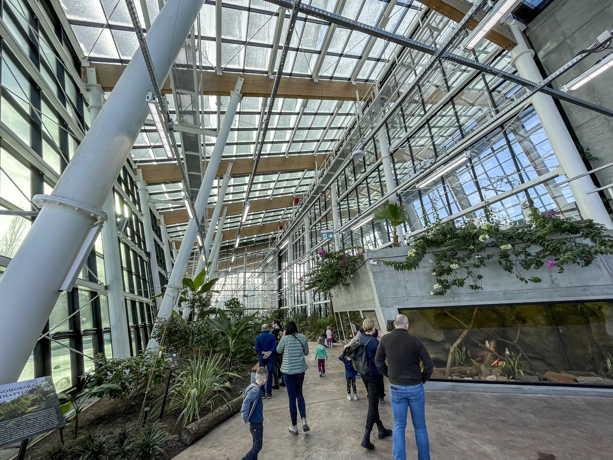 Oprócz zwierząt w Egzotarium można zobaczyć także dużo roślin.