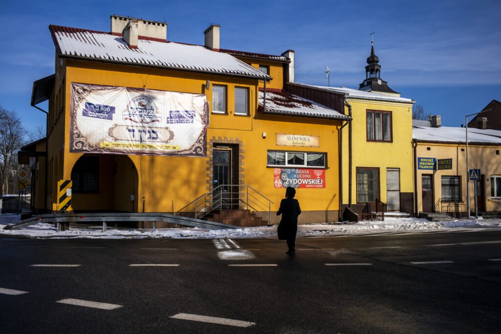 Lelów, styczeń 2024 r. Chasydzi przyjeżdżają tu co roku. Fot. Paweł Jędrusik
