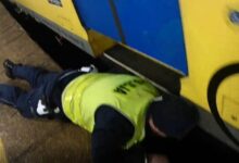 30-latek wpadł między pociąg a peron/fot.KMP Gdynia