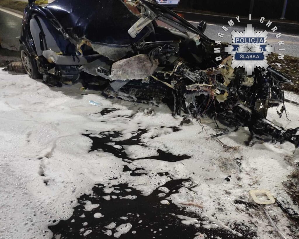 Tragedia na DK44 w Tychach. Jedna osoba nie żyje/fot.Śląska Policja/fb
