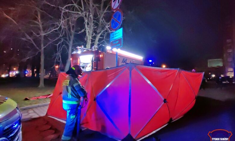 Brutalne pobicie policjantów w Tychach/fot.112 Tychy - Tyskie Służby Ratownicze