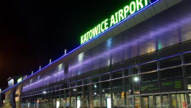 Ewakuacja lotniska w Pyrzowicach. Ktoś zostawił bagaż. Fot. Katowice Airport
