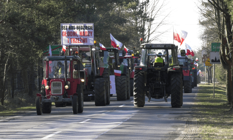 strajk rolników 16 lutego szczekociny